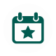 Green calendar star badge-1